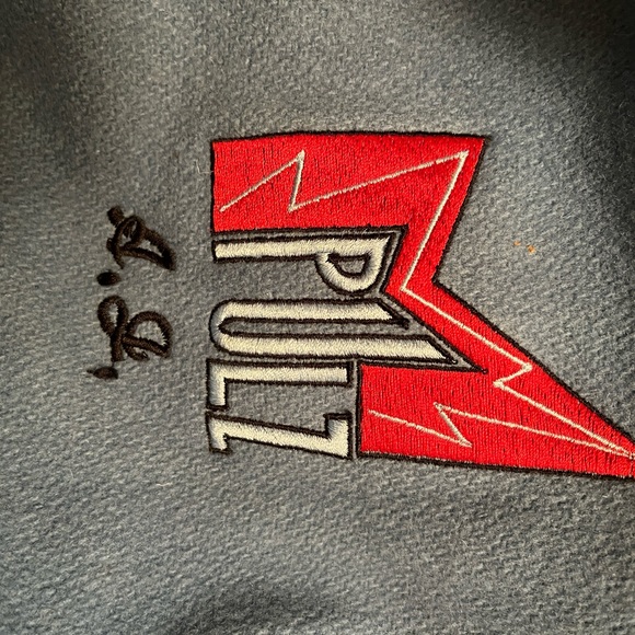 MPULZ Leather Sleeved Wool Letterman Varsity Jacket - Picture 9 of 13